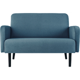 PAPERFLOW 2-Sitzer sofa LISBOA, Stoffbezug, blau