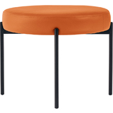 PAPERFLOW hocker GAIA, rund, Kunstlederbezug, orange