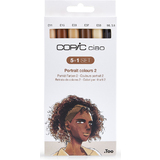 COPIC marker ciao, 5+1 set "Portrait 2"