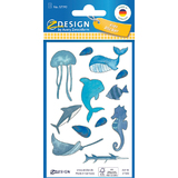 AVERY zweckform ZDesign kids Papier-Sticker, blau