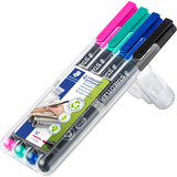 STAEDTLER lumocolor Permanent-Marker 317M, 4er Etui