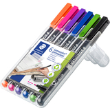 STAEDTLER lumocolor Permanent-Marker 318F, 6er Etui