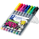 STAEDTLER lumocolor Permanent-Marker 318F, 8er Etui