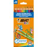 BIC kids Buntstift evolution ILLUSION, radierbar, 12er Etui