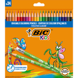 BIC kids Buntstift evolution ILLUSION, radierbar, 24er Etui