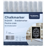 EUROPEL kreidemarker 3 mm, 8er Etui, wei