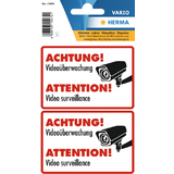 HERMA hinweisetiketten "ACHTUNG! Videoberwachung"