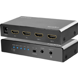 LogiLink 4K/60 hz HDMI-Switch, 2x 2-fach, bidirekt, schwarz