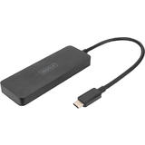 DIGITUS mst Video Hub, 3 Port, usb-c - 3x HDMI, schwarz