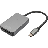 DIGITUS usb-c High speed Kartenlesegert, 2 Port, dunkelgrau