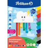 Pelikan tonpapierblock Rainbow, 230 x 330 mm, 20 Blatt