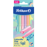 Pelikan fasermaler colorella star pastell, 6er Kartonetui