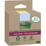 Post-it super Sticky recycling Notes, 76 x 76 mm, farbig
