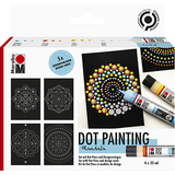 Marabu punktfarbe Dot pen Set "Mandala", 4 x 25 ml