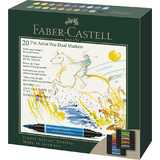 FABER-CASTELL tuschestift PITT artist pen dual Marker, 20er