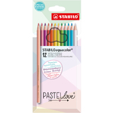 STABILO aquarell-buntstift aquacolor PASTELlove, 12er Etui