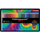 STABILO aquarell-buntstift aquacolor "ARTY", 36er Metalletui