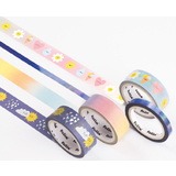 folia deko-klebeband Washi-Tape "HOTFOIL SUNNYSIDE", 4er