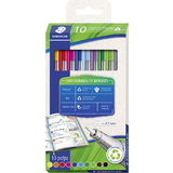 STAEDTLER fineliner triplus Eco+ Edition, 10er Kartonetui