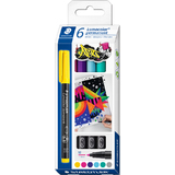 STAEDTLER lumocolor Permanent-Marker 317M, 6er Kartonetui