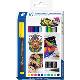 STAEDTLER lumocolor Permanent-Marker 318F, 10er Kartonetui