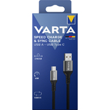 VARTA ladekabel Speed charge & sync cable usb-a - USB-C, 2 m