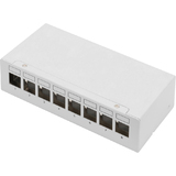 DIGITUS desktop Modular patch Panel, 8-Ports, lichtgrau