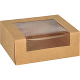 PAPSTAR sushibox "pure", Mae: 120 x 100 x 45 mm, braun