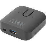 DIGITUS usb 3.0 sharing Switch, 2 pcs - 1 Endgert, schwarz