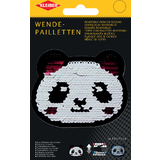 KLEIBER wendepailletten Panda, wei-silber