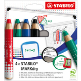 STABILO whiteboard-marker MARKdry, 4er Etui