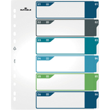 DURABLE Kunststoff-Register, Zahlen, A4+, 6-teilig, 1 - 6