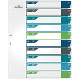 DURABLE Kunststoff-Register, Zahlen, A4+, 10-teilig, 1 - 10