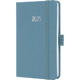 sigel taschenkalender Jolie feel 2025, Textil, A6, blau