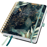 sigel buchkalender Jolie "Glamorous Leaves" 2025, A5