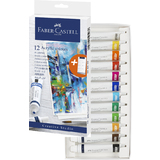 FABER-CASTELL acrylfarbe in Tube, 12er Kartonetui