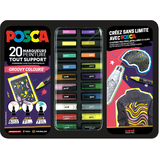 POSCA pigmentmarker "GROOVY COLOURS", 20er Metallbox