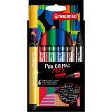 STABILO fasermaler Pen 68 MAX, 6er etui ARTY