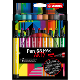 STABILO fasermaler Pen 68 MAX, 18er etui ARTY