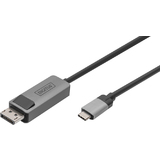 DIGITUS bidirektional Adapterkabel, usb-c - DisplayPort, 1 m