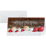 sigel weihnachtskarte "Red and white christmas with dark...