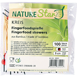 NATURE star Fingerfood-Spiee Disc, aus Bambus, Lnge: 90 mm