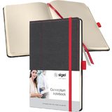 sigel notizbuch Conceptum design Casual, din A5, grau/rot