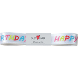 SUSY card Geschenkband "Happy Birthday", 15 mm x 2 m