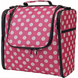 KLEIBER garn- & Strickzubehr-Tasche "Punkte", pink/wei