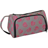 KLEIBER garn- & Strickzubehr-Tasche "Herzen", grau/pink