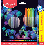 Maped fasermaler DEEPSEA PARADISE, 18er Kartonetui