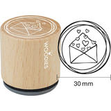 COLOP motiv-stempel Woodies "Briefumschlag mit Herzen"