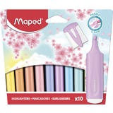 Maped textmarker FLUO'PEPS PASTEL, 10er Blister