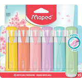 Maped textmarker FLUO'PEPS PASTEL, 6er Blister